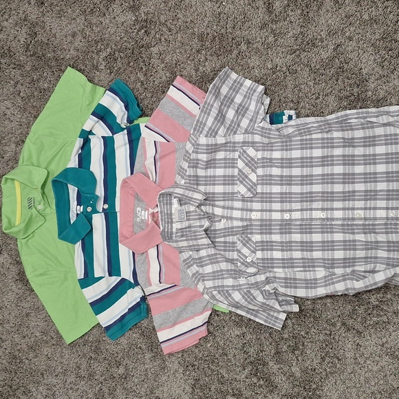 Lot of 4 Old Navy Children's Place short sleeve polo - cotton/pique - 10/13 - Picture 1 of 9